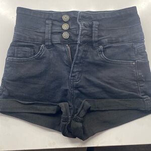Black push up shorts, woman’s Size 00